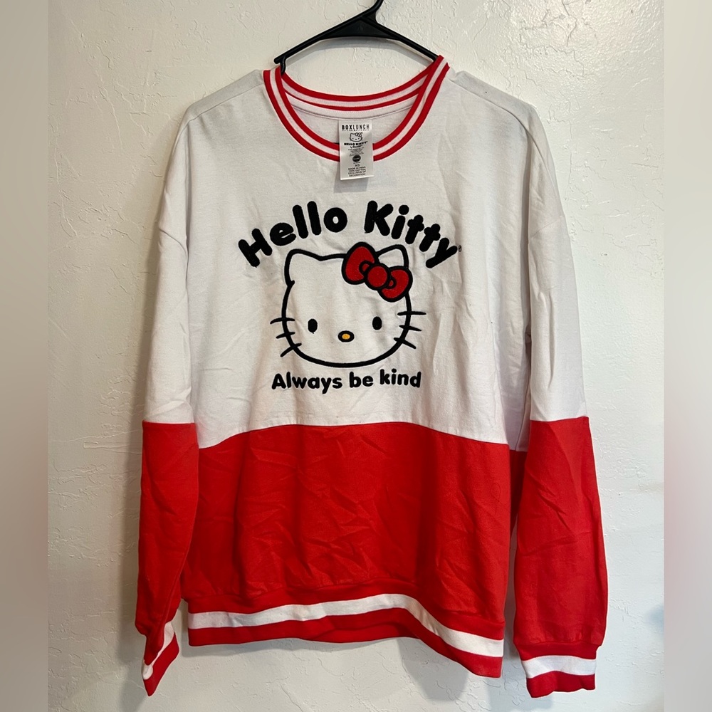 Hello Kitty Box lunch long sleeve shirt size XS